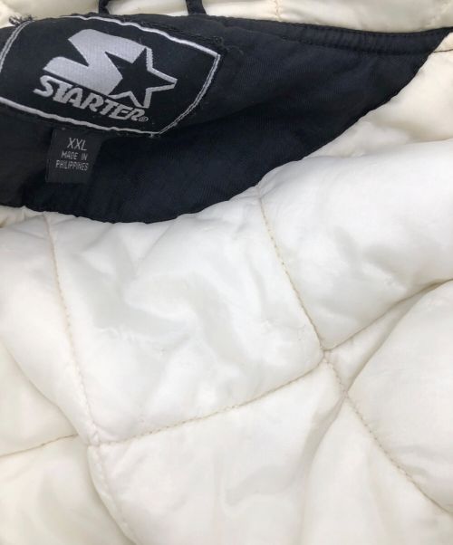 STARTER（スターター）STARTER (スターター) ナイロンパーカー ブラック×ホワイト サイズ:XXLの古着・服飾アイテム