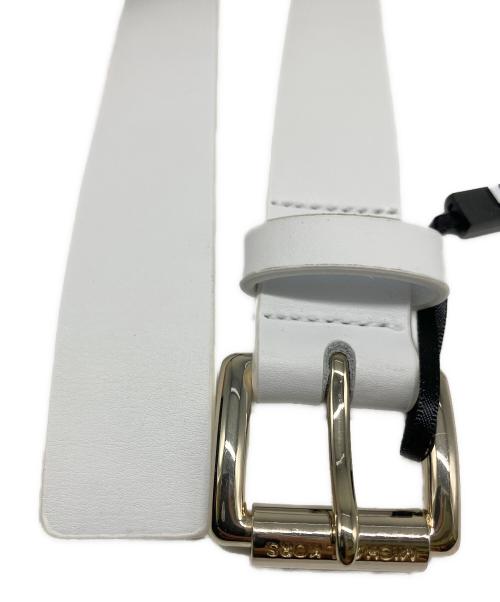 MICHAEL KORS（マイケル・コース）MICHAEL KORS (マイケル・コース) レザーベルト ホワイトの古着・服飾アイテム