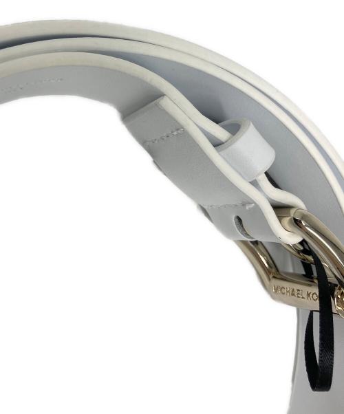 MICHAEL KORS（マイケル・コース）MICHAEL KORS (マイケル・コース) レザーベルト ホワイトの古着・服飾アイテム