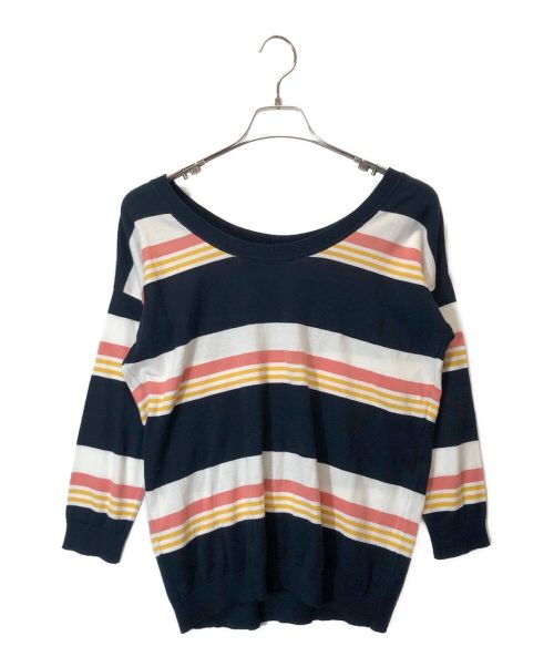 maison kitsune（メゾンキツネ）maison kitsune (メゾンキツネ) ニット ブラック×ホワイト サイズ:SIZEＳの古着・服飾アイテム