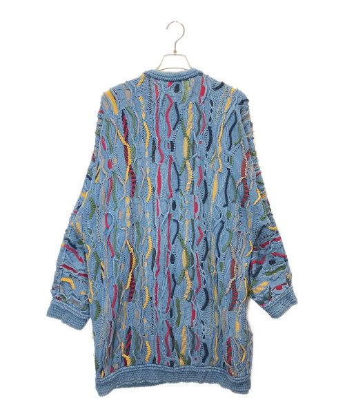 coogi BLUES（クージー）coogi BLUES (クージー) 3Dニット ブルー サイズ:XLの古着・服飾アイテム