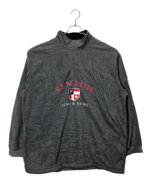 U.S POLO ASSN（ユーエスポロアッスン）U.S POLO ASSN (ユーエスポロアッスン) ハーフジップフリースジャケット グレー サイズ:XXLの古着・服飾アイテム