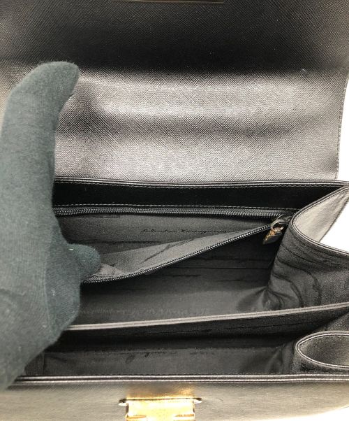 Salvatore Ferragamo（サルヴァトーレ フェラガモ）Salvatore Ferragamo (サルヴァトーレ フェラガモ) 2WAYバッグ ブラックの古着・服飾アイテム