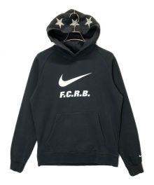 NIKE×F.C.R.B.（ナイキ×エフシーレアルブリストル）の古着「LOGO SWOOSH HOODY」｜ブラック