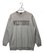 WILD THINGSワイルドシングス）の古着「PIGMENT LOGO SWEAT」｜グレー