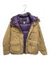 中古・古着 Manastash (マナスタッシュ) NANGA (ナンガ) ダウンジャケット ベージュ×パープル サイズ:M：12000円
