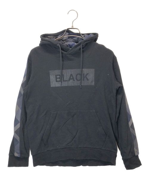 BLACK LABEL CRESTBRIDGE（ブラックレーベル クレストブリッジ）BLACK LABEL CRESTBRIDGE (ブラックレーベル クレストブリッジ) プルオーバーパーカー ブラック サイズ:Ｍの古着・服飾アイテム