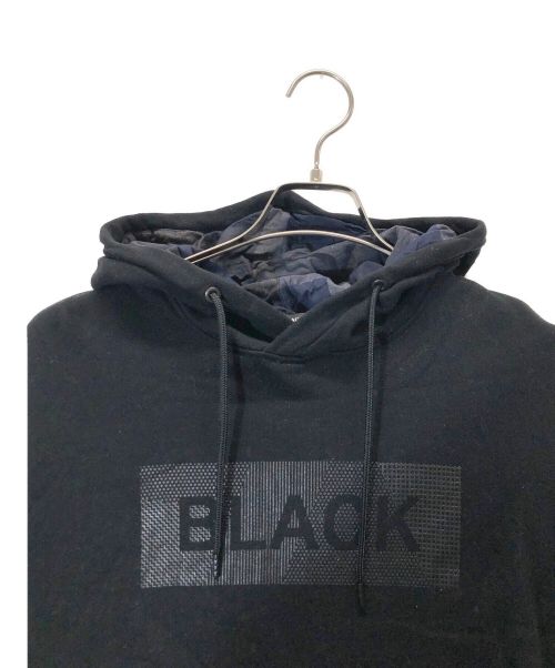 BLACK LABEL CRESTBRIDGE（ブラックレーベル クレストブリッジ）BLACK LABEL CRESTBRIDGE (ブラックレーベル クレストブリッジ) プルオーバーパーカー ブラック サイズ:Ｍの古着・服飾アイテム