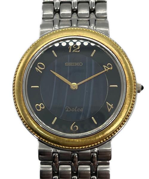 SEIKO（セイコー）SEIKO (セイコー) ドルチェ 腕時計 ブラック×ブルーの古着・服飾アイテム