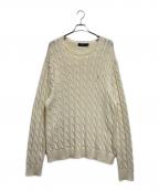 POLO RALPH LAURENポロ・ラルフローレン）の古着「コットンケーブルセーター」｜アイボリー