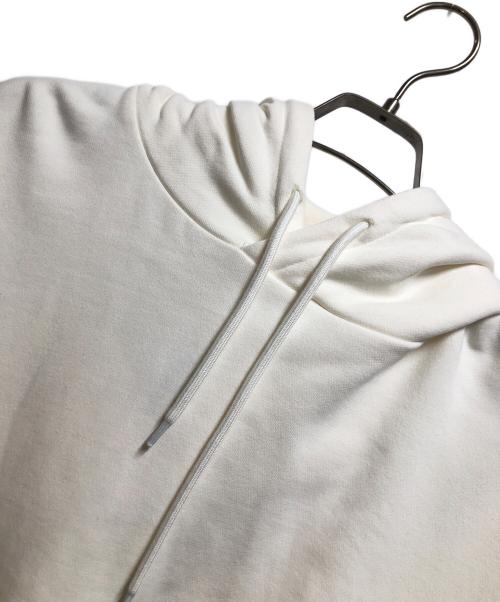 New Era（ニューエラ）New Era (ニューエラ) 裏毛 スウェット ショート丈 プルオーバーフーディー ホワイト サイズ:Mの古着・服飾アイテム