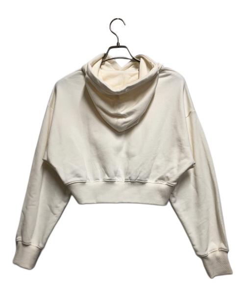 New Era（ニューエラ）New Era (ニューエラ) 裏毛 スウェット ショート丈 プルオーバーフーディー ホワイト サイズ:Mの古着・服飾アイテム