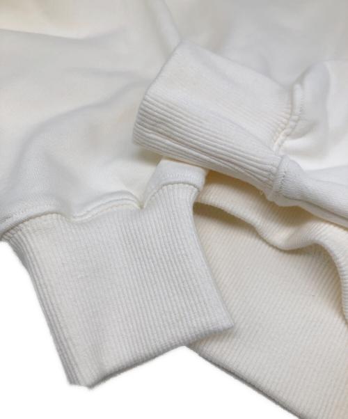 New Era（ニューエラ）New Era (ニューエラ) 裏毛 スウェット ショート丈 プルオーバーフーディー ホワイト サイズ:Mの古着・服飾アイテム