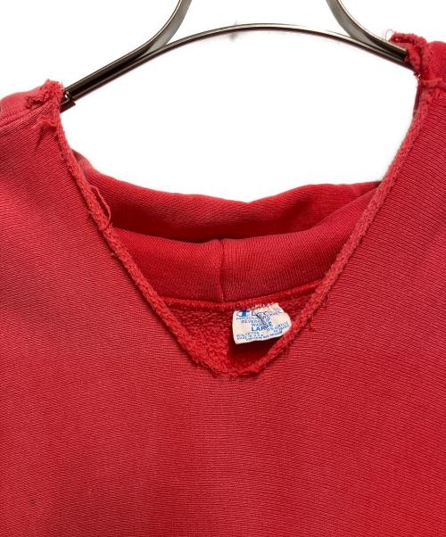 Champion（チャンピオン）Champion (チャンピオン) 70s 目無し リバースウィーブスウェットパーカー レッド サイズ:Lの古着・服飾アイテム