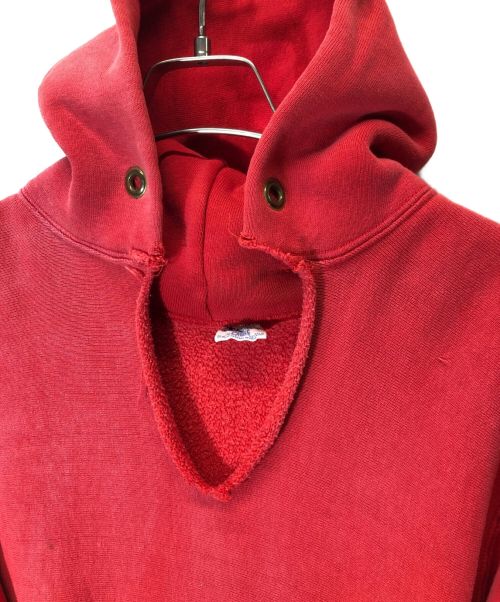 Champion（チャンピオン）Champion (チャンピオン) 70s 目無し リバースウィーブスウェットパーカー レッド サイズ:Lの古着・服飾アイテム