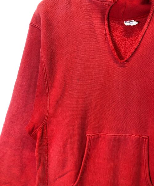 Champion（チャンピオン）Champion (チャンピオン) 70s 目無し リバースウィーブスウェットパーカー レッド サイズ:Lの古着・服飾アイテム