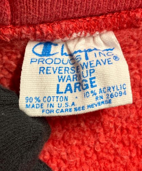Champion（チャンピオン）Champion (チャンピオン) 70s 目無し リバースウィーブスウェットパーカー レッド サイズ:Lの古着・服飾アイテム