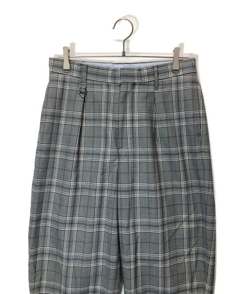 MONKEY TIME（モンキータイム）MONKEY TIME (モンキータイム) TW GLEN/PLD WIDE 1P PANTS グレー サイズ:Mの古着・服飾アイテム