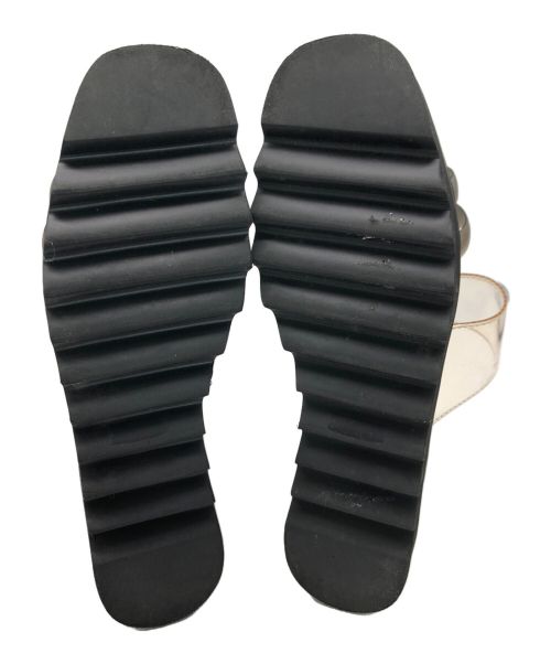 MURUA（ムルーア）MURUA (ムルーア) クリアウェッジサンダル ブラック サイズ:37の古着・服飾アイテム