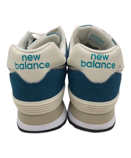 NEW BALANCE（ニューバランス）NEW BALANCE (ニューバランス) 574 ブルー×ホワイト サイズ:SIZE 25.5cm(US M7.5)の古着・服飾アイテム