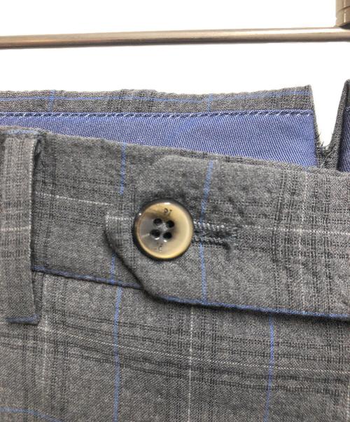 PT TORINO（ピーティートリノ）PT TORINO (ピーティートリノ) チェックパンツ ブルー×グレー サイズ:44の古着・服飾アイテム
