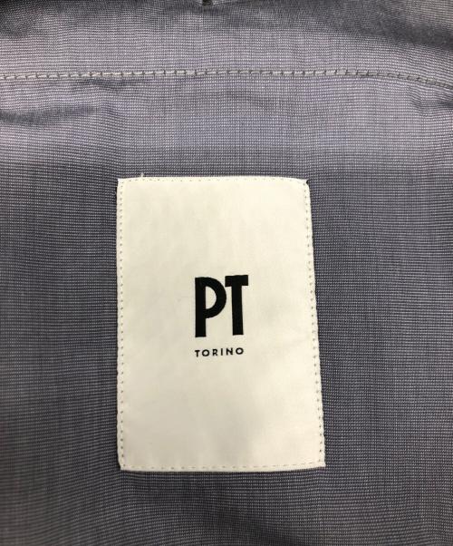 PT TORINO（ピーティートリノ）PT TORINO (ピーティートリノ) チェックパンツ ブルー×グレー サイズ:44の古着・服飾アイテム