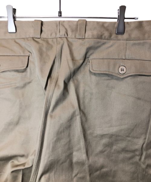 French Army（フランス軍）French Army (フランス軍) M-52 チノトラウザーパンツ 裾未処理 後期型 ベージュ サイズ:26の古着・服飾アイテム