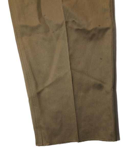 French Army（フランス軍）French Army (フランス軍) M-52 チノトラウザーパンツ 裾未処理 後期型 ベージュ サイズ:26の古着・服飾アイテム