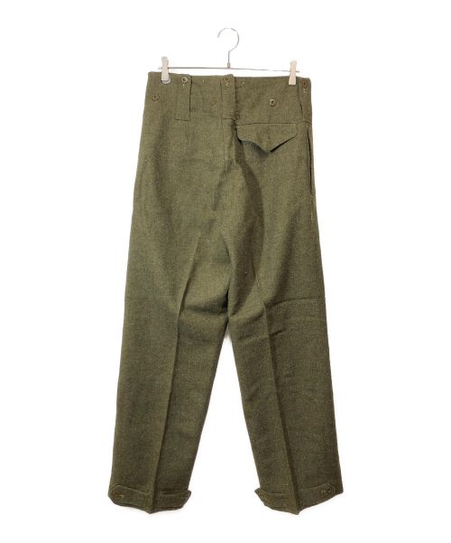 canada army（カナダアーミー）canada army (カナダアーミー) バトルドレスウールトラウザー オリーブ サイズ:SIZE不明の古着・服飾アイテム