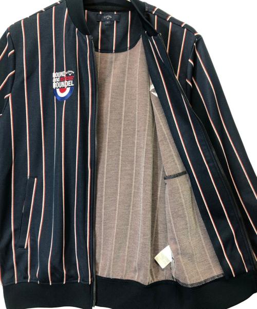 Callaway（キャロウェイ）Callaway (キャロウェイ) レジメンフルジップスウェットブルゾン ネイビー サイズ:LLの古着・服飾アイテム
