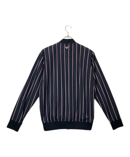 Callaway（キャロウェイ）Callaway (キャロウェイ) レジメンフルジップスウェットブルゾン ネイビー サイズ:LLの古着・服飾アイテム