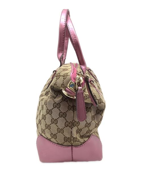 GUCCI（グッチ）GUCCI (グッチ) 2WAYバッグ ベージュ×ピンクの古着・服飾アイテム