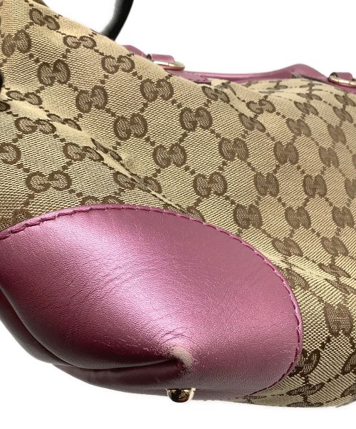 GUCCI（グッチ）GUCCI (グッチ) 2WAYバッグ ベージュ×ピンクの古着・服飾アイテム