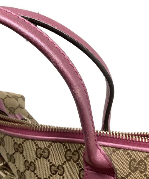 GUCCI（グッチ）GUCCI (グッチ) 2WAYバッグ ベージュ×ピンクの古着・服飾アイテム