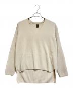 BATONERバトナ―）の古着「ハードツイストVネックニット」｜ベージュ