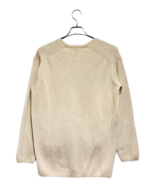 BATONER（バトナ―）BATONER (バトナ―) ハードツイストVネックニット ベージュ サイズ:1の古着・服飾アイテム