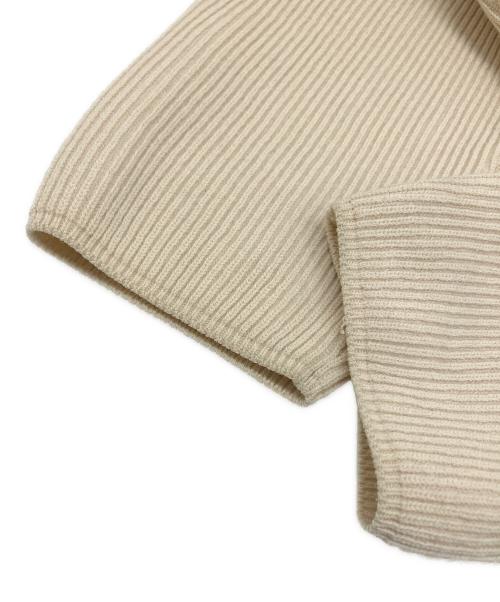 BATONER（バトナ―）BATONER (バトナ―) ハードツイストVネックニット ベージュ サイズ:1の古着・服飾アイテム