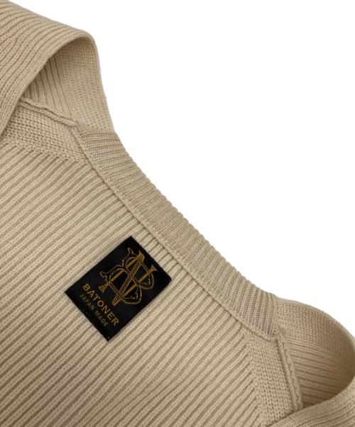 BATONER（バトナ―）BATONER (バトナ―) ハードツイストVネックニット ベージュ サイズ:1の古着・服飾アイテム
