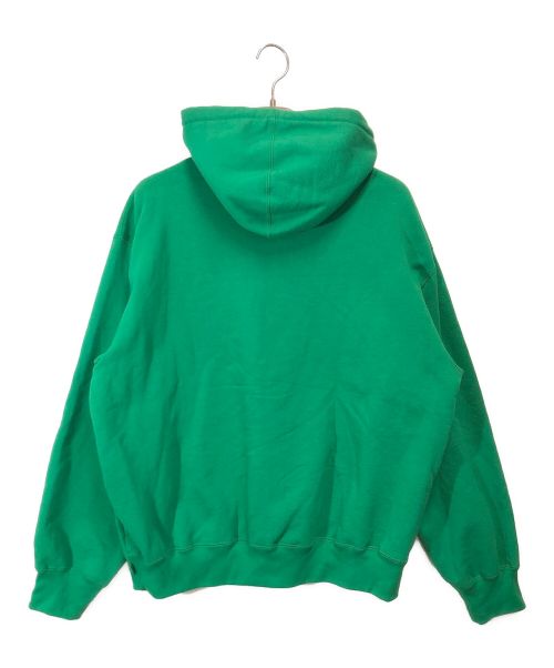 SUPREME（シュプリーム）SUPREME (シュプリーム) Collegiate Patchwork Leather Hooded Sweatshirts グリーン サイズ:Ｍの古着・服飾アイテム