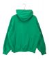SUPREME (シュプリーム) Collegiate Patchwork Leather Hooded Sweatshirts グリーン サイズ:Ｍ：18000円