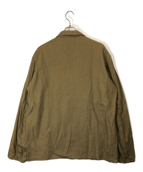 Czech army（チェコアーミー）Czech army (チェコアーミー) ヘリンボーンプルオーバーシャツ ブラウン サイズ:SIZE 不明の古着・服飾アイテム