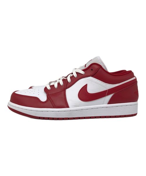 NIKE（ナイキ）NIKE (ナイキ) AIR JORDAN 1 LOW レッド×ホワイト サイズ:cm　27の古着・服飾アイテム