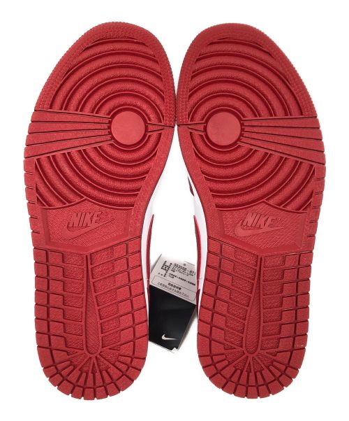 NIKE（ナイキ）NIKE (ナイキ) AIR JORDAN 1 LOW レッド×ホワイト サイズ:cm　27の古着・服飾アイテム