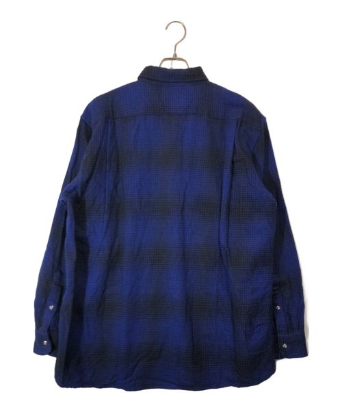 NOMA t.d.（ノーマティーディー）NOMA t.d. (ノーマティーディー) N Ombre Plaid Shirt ブルー サイズ:SIZE3の古着・服飾アイテム