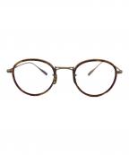 OLIVER PEOPLESオリバーピープルズ）の古着「伊達眼鏡」｜ゴールド×ブラウン