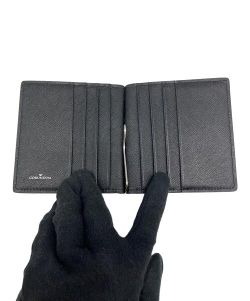 CORUNDUM（コランダム）CORUNDUM (コランダム) 2つ折り財布 ブラックの古着・服飾アイテム