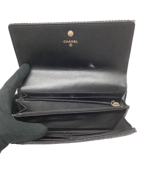 CHANEL（シャネル）CHANEL (シャネル) 長財布 ブラックの古着・服飾アイテム
