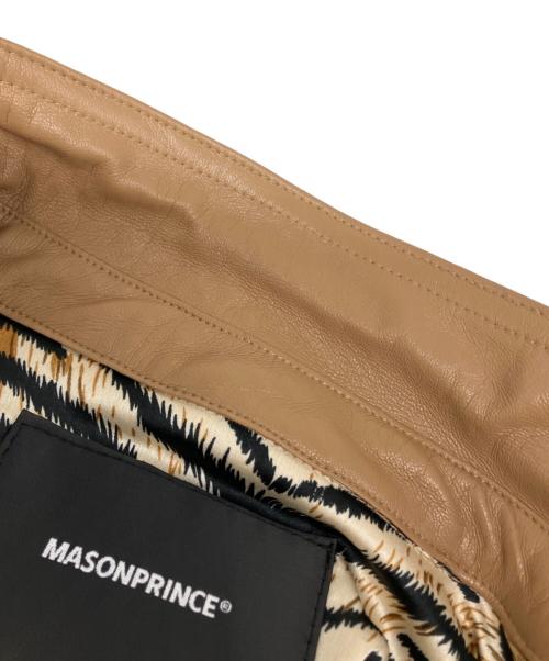 masonprince（メゾンプリンス）masonprince (メゾンプリンス) フェイクレザーシャツ ブラウン サイズ:3の古着・服飾アイテム