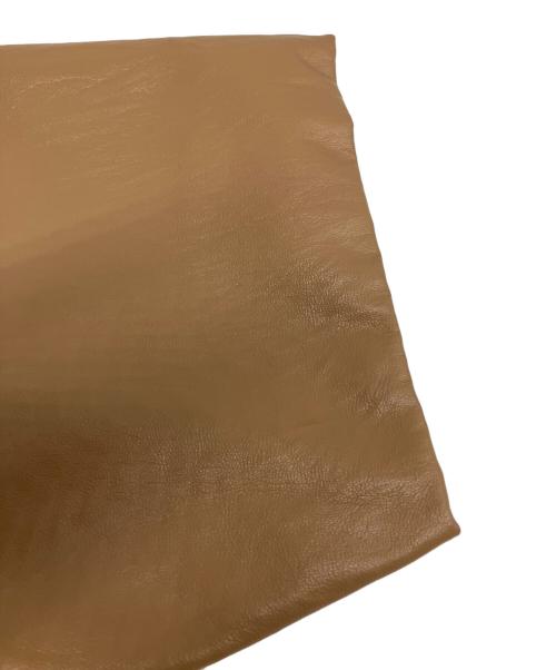 masonprince（メゾンプリンス）masonprince (メゾンプリンス) フェイクレザーシャツ ブラウン サイズ:3の古着・服飾アイテム