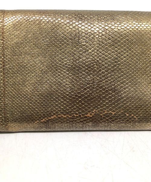 Salvatore Ferragamo（サルヴァトーレ フェラガモ）Salvatore Ferragamo (サルヴァトーレ フェラガモ) 長財布 ゴールドの古着・服飾アイテム